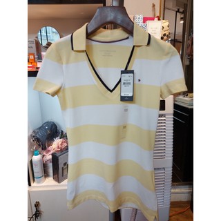 Áo phông POLO nữa cổ tim TOMMY HILFIGER USA [chính hãng]