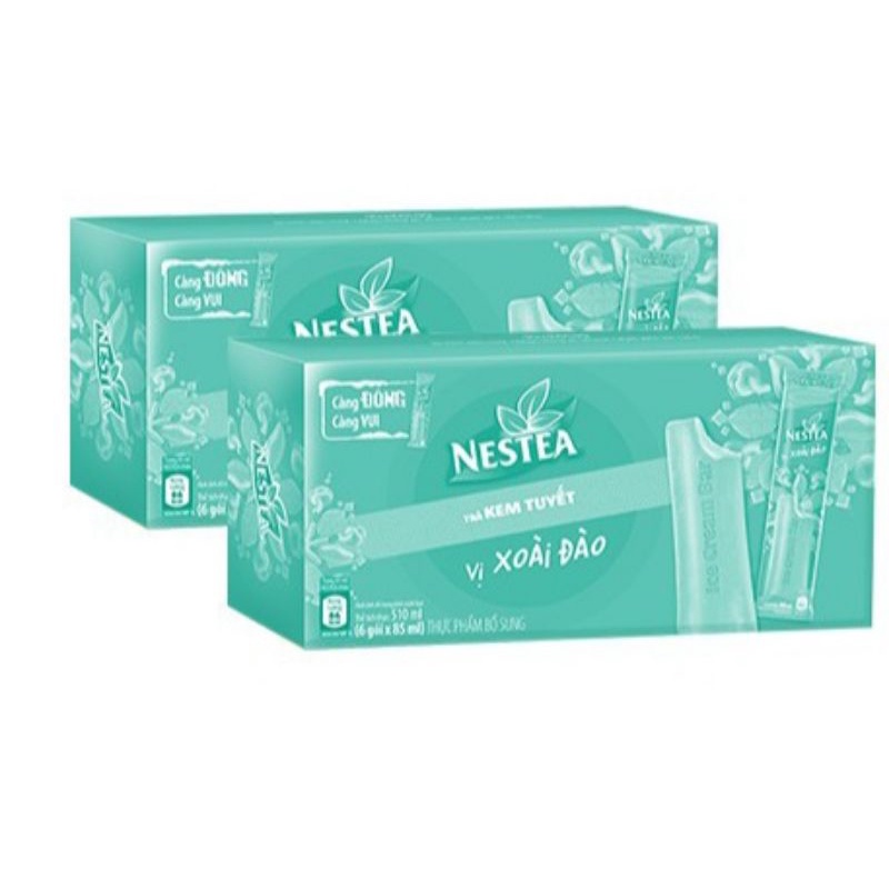 Hộp 6 chiếc kem trà tuyết các vị 100ml Nestea ( mua 3 tặng 1 )