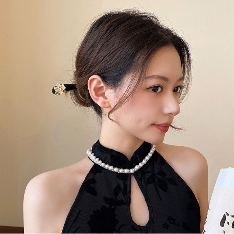 Trâm Cài Tóc Bằng Gỗ Họa Tiết Hoa Tinh Tế Thời Trang Cho Nữ