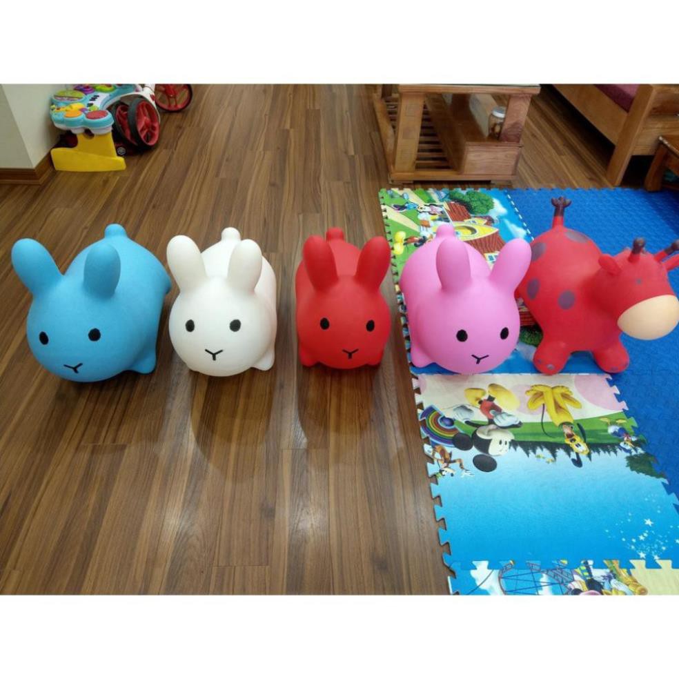 Đồ chơi thú nhún hươu  không mùi cao su bé thỏa sức nhún nhảy bé thích mê - Bé tăng cường vận động