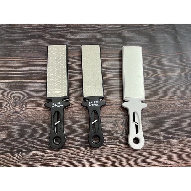 Dụng cụ mài dao, kéo 3 rãnh, mài 3 khe TAMASAKI kèm đá kim cương 2 mặt 400/1000 - Một Mí Store