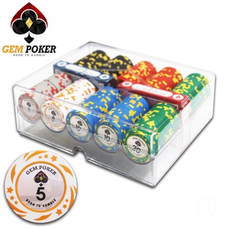 SET BỘ 200 CHIP PHỈNH POKER CLAY 3 TONES "KINGSTAR"