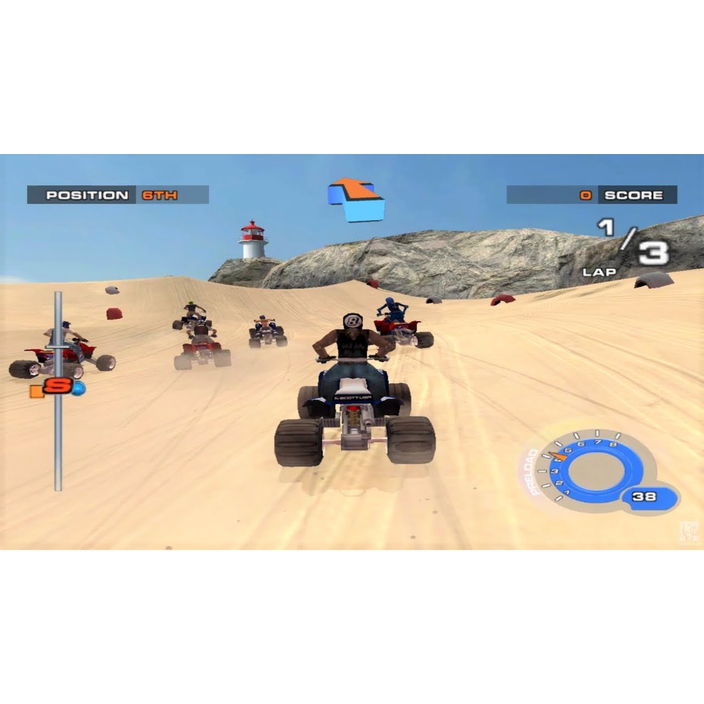 Đĩa Dvd Game Ps2 Atv Quad Power Racing 2