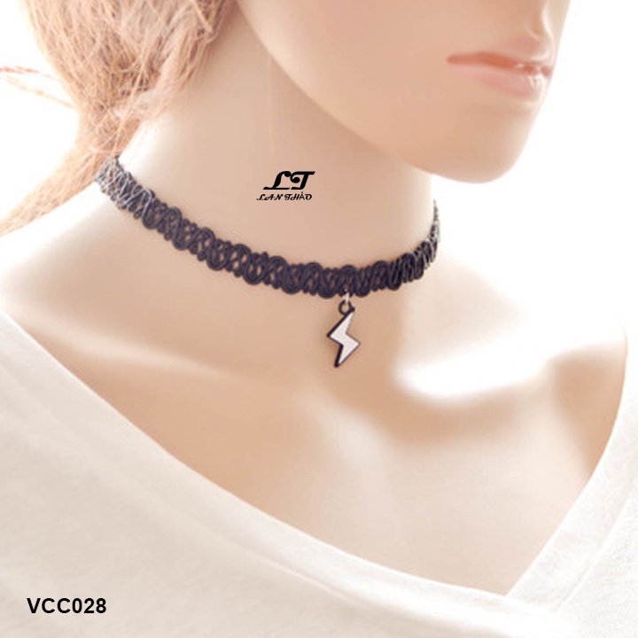 Vòng cổ choker tattoo tia chớp VCC028