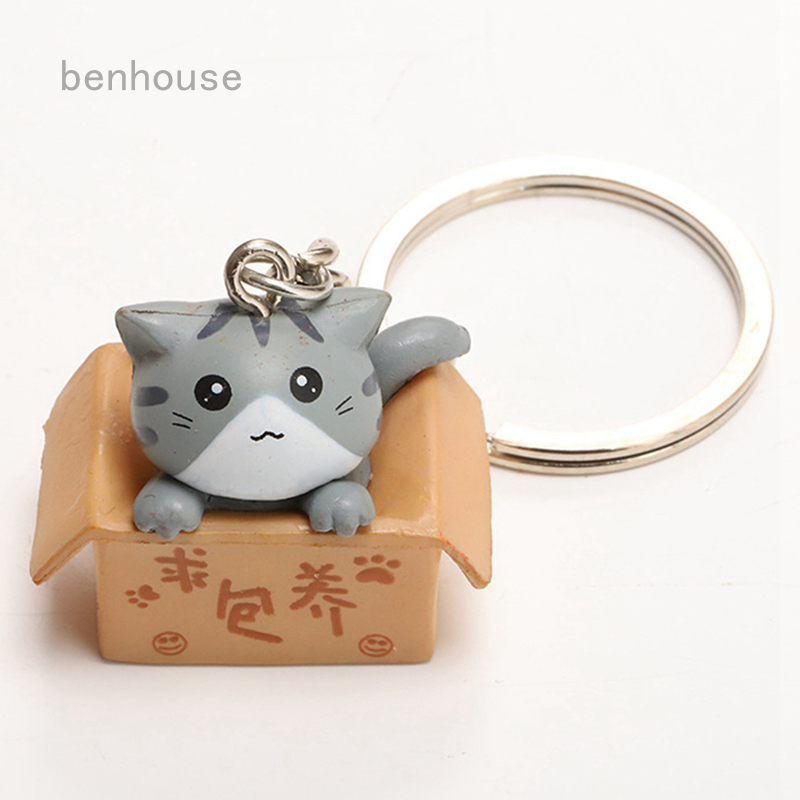 Móc chìa khóa hình mèo đáng yêu dễ thương