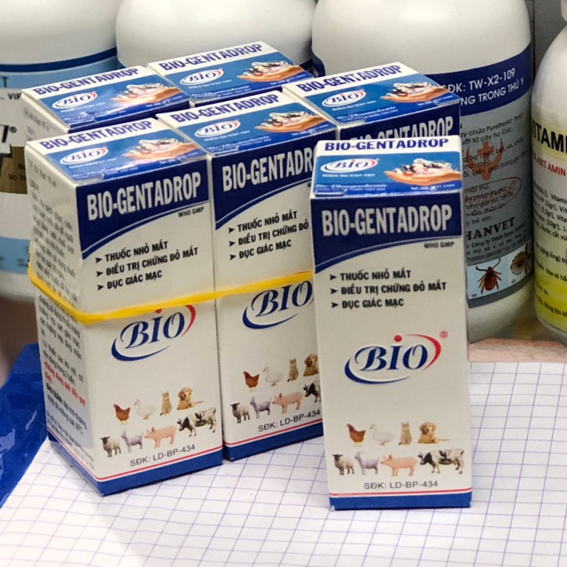 BIO GENTADROP - Thuốc nhỏ mắt cho thú 10ml