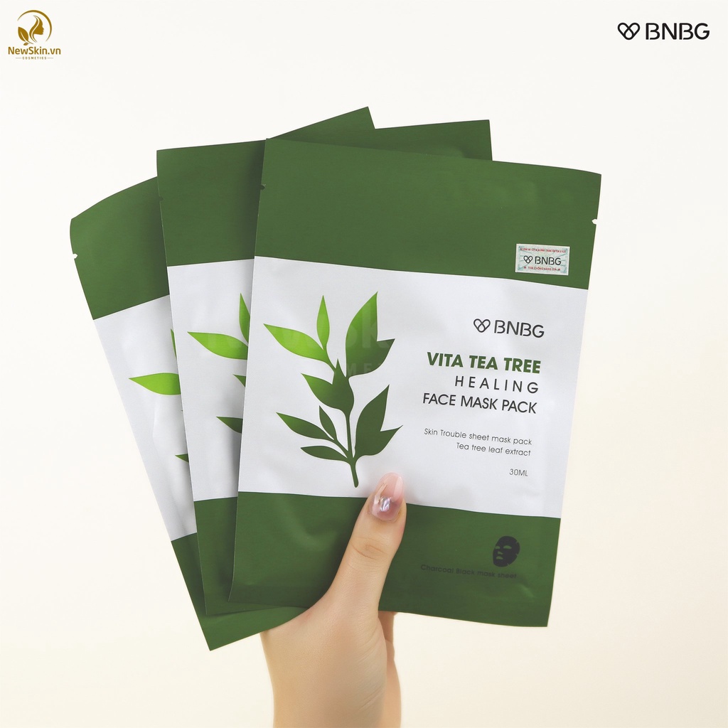 Mặt Nạ Tràm Trà Giảm Mụn BNBG Vita Tea Tree Healing Face Mask Pack