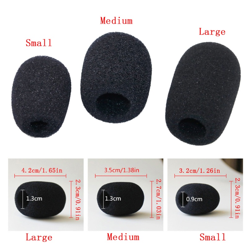 Set 10 Vỏ Xốp Bọc Bảo Vệ Đầu Micro Chuyên Dụng