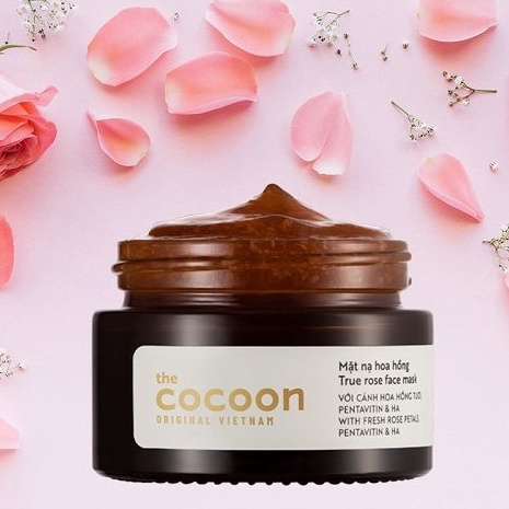 Mặt nạ hoa hồng cấp ẩm Cocoon 30ml True Rose Face Mask Cho Da Khô Sần Sùi