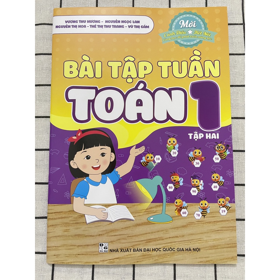 Sách Bài tập tuần Toán 1 tập 2 (Cánh diều và Kết nối - Cùng học để phát triển năng lực)