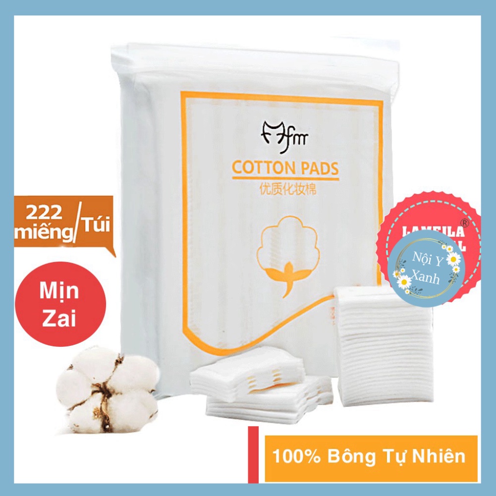 Bông tẩy trang Lameila 222 miếng loại 1 - thoáng mát chất đẹp vnxk