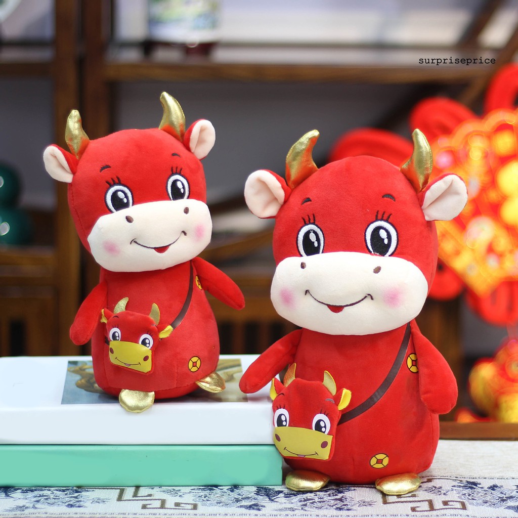 đồ chơi nhồi bông Hình Bò Sữa Đáng Yêu