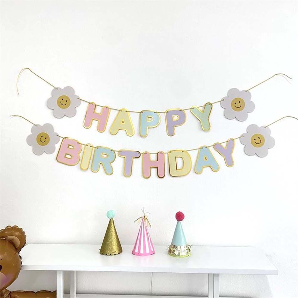 Dây Treo Bong Bóng Hình Hoa Cúc Nhiều Màu Dễ Thương Trang Trí Tiệc