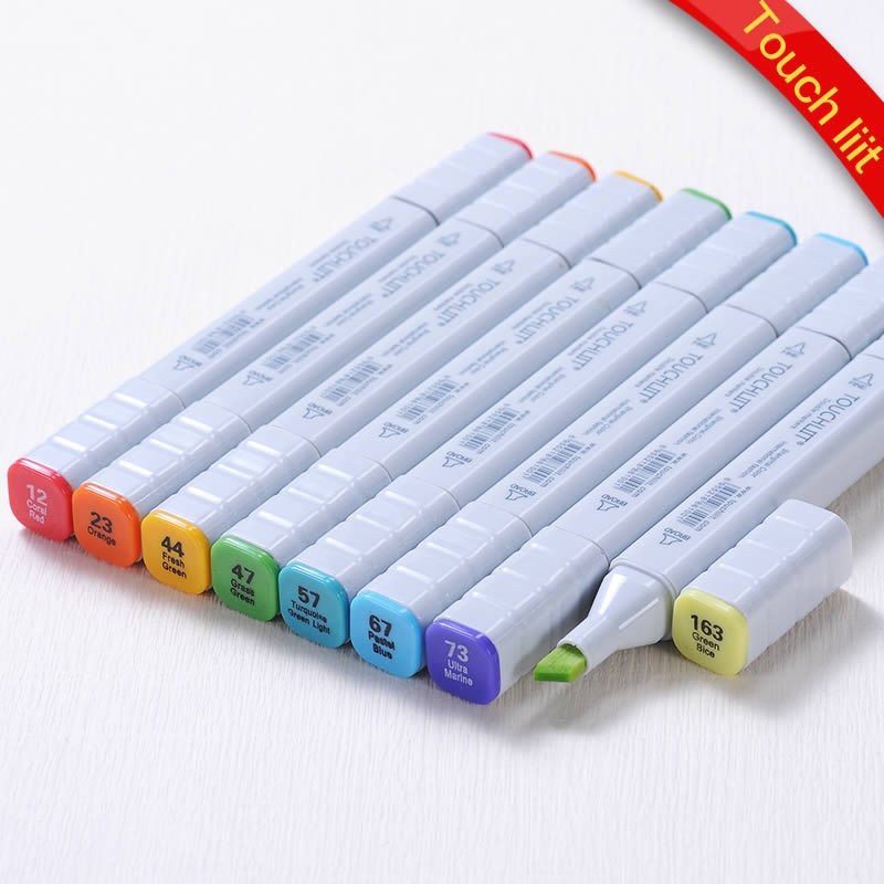 Bút Màu Marker Touch Liit 7 Hộp Nhựa, Bộ 30/40/60/80 Màu Dạ 2 Đầu Marker Touchliit 7 Chính Hãng Giá Tốt Nhất