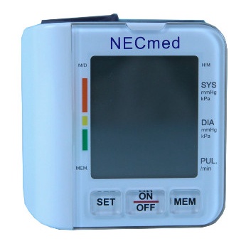 Máy Do Huyết Áp Điện Tử Cổ Tay Hiệu Necmed LX800-Nhật Bản Hàng chính hãng