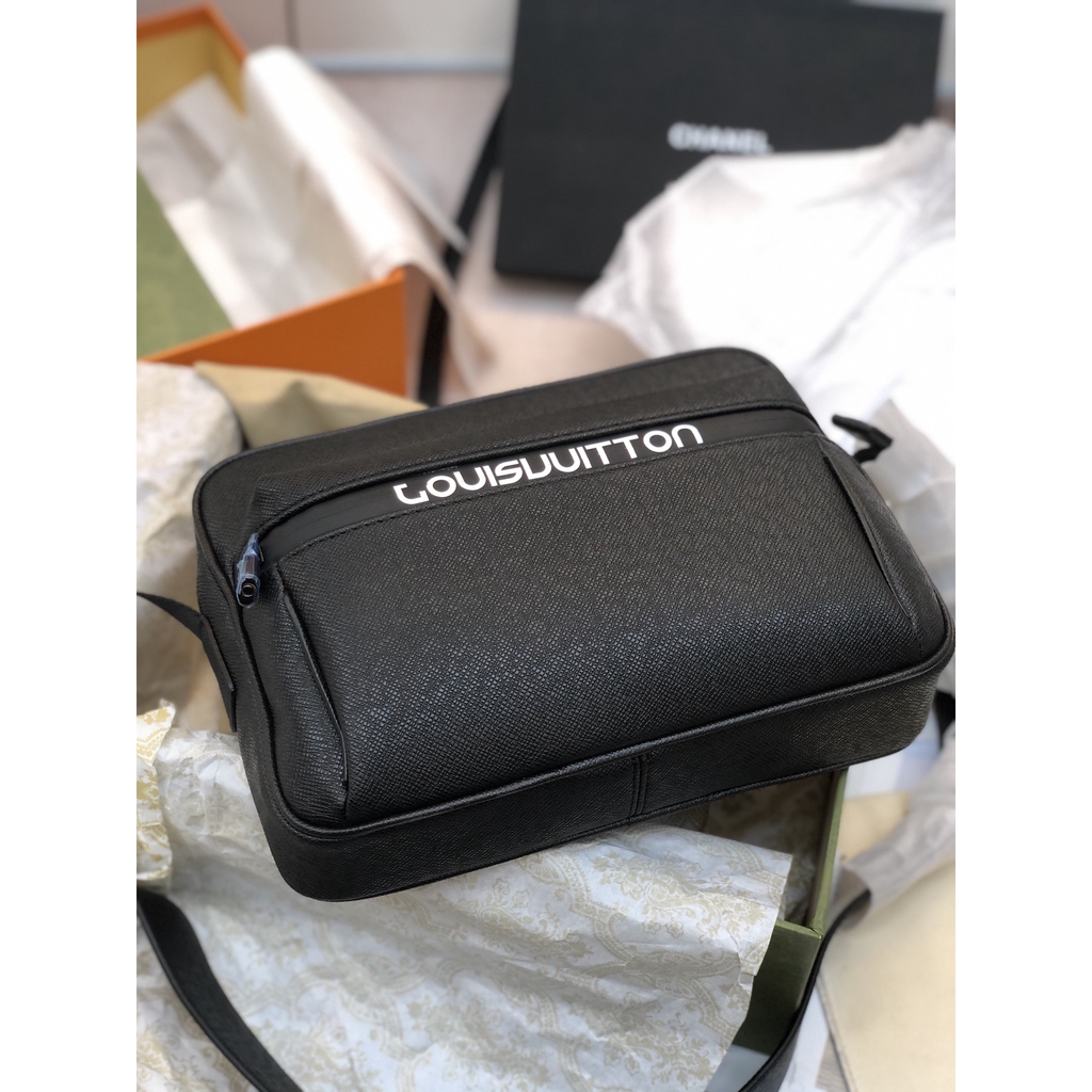 Túi Cặp nam super màu đen khóa kéo size 25cm
