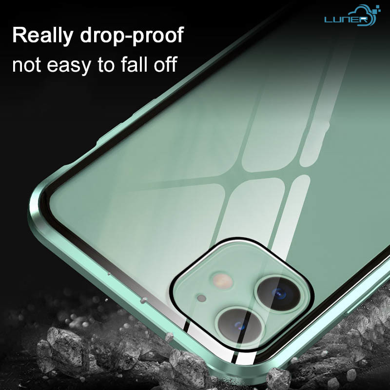 Ốp điện thoại thiết kế 2 mặt kính cường lực bảo vệ cho iPhone 6S 6 7 8 PLUS 6Plus 6sPlus 7Plus 8Plus X XR XS MAX XSMAX