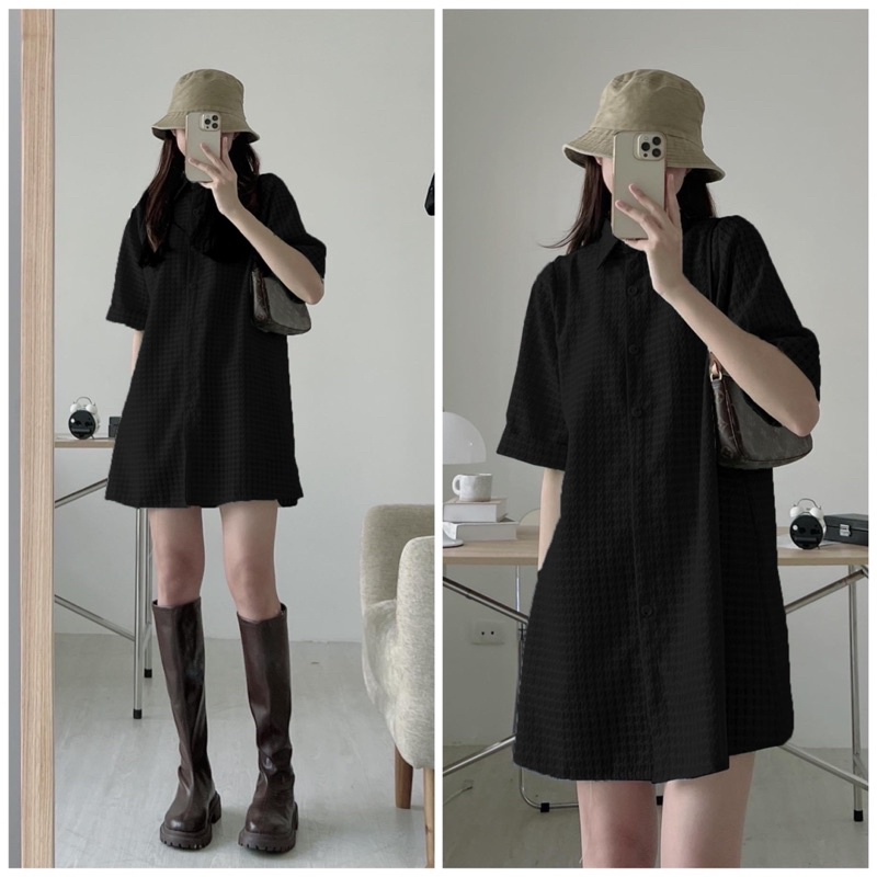 ĐẦM SƠ MI BASIC TRƠN 3M
