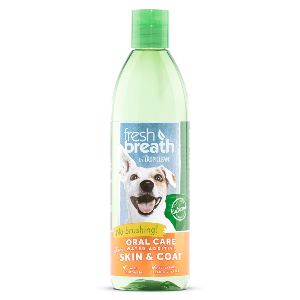 NƯỚC VỆ SINH RĂNG MIỆNG, HỖ TRỢ ĐẸP DA &amp; LÔNG - Fresh Breath Oral Care Water Additive Plus Skin &amp; Coat.