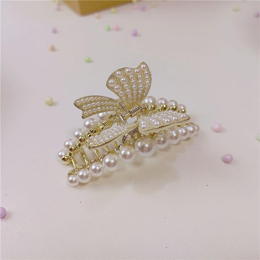 Kẹp Tóc Càng Cua Rỗng Bằng Hợp Kim WMES15H Ngọt Ngào Cho Nữ|Giá Đỡ Buộc Tóc Đuôi Ngựa Tiện Dụng