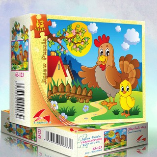Tranh xếp hình 63 mảnh - chào buổi sáng 63-123