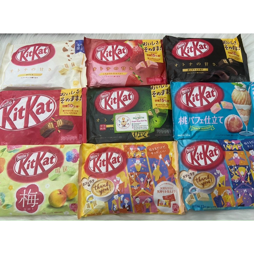 [9 LOẠI] Kitkat nổi tiếng Nhật Bản