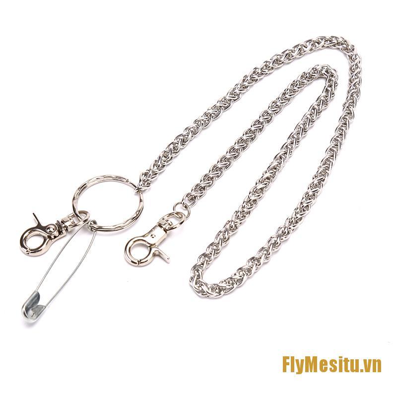 ✨FlyMesitu Punk Hip Hop Metal Hipster Jean Belt Keychain Rock Pin Waist Chain Jewelry Gift