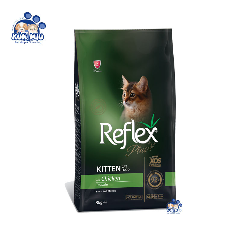 Thức ăn cho mèo con Reflex PLUS Kitten vị Thịt Gà 8kg