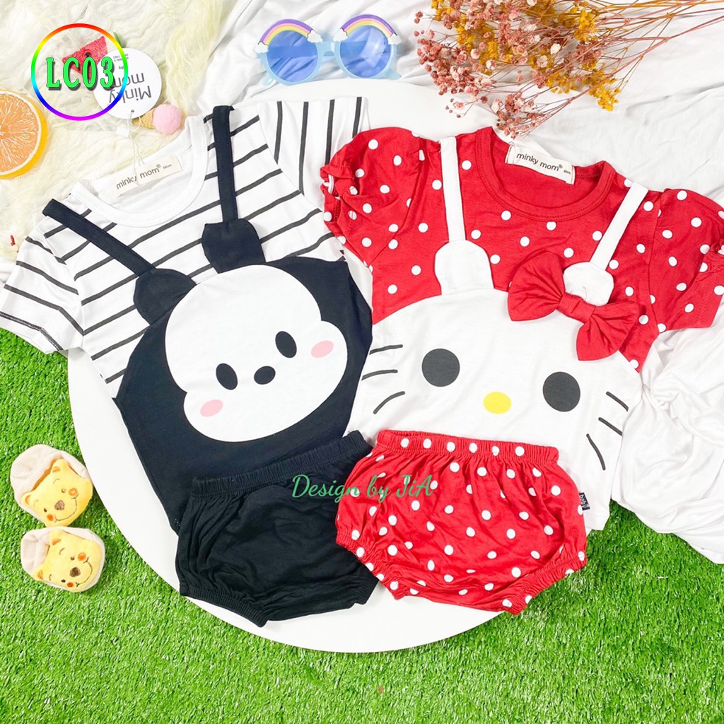 Bộ Chip Cho Bé LC03 Đồ Bộ Chip Thun Lạnh Cao Cấp Mềm Mịn Thoáng Mát Hàng Chuẩn Loại 1 MINKY MOM