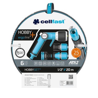 Bộ ống , Vòi Tưới Hobby ATS2 1/2" dài 20m-ban cong xanh