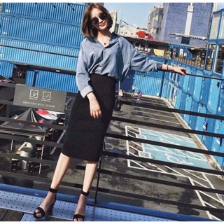 Chân váy len - chất len dày dặn - size s m l