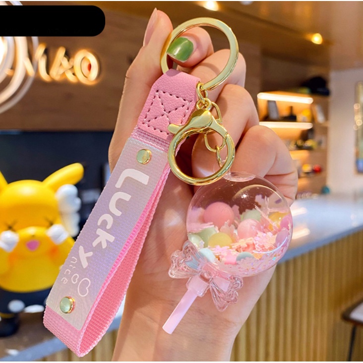 Móc Khóa Đẹp Hình Que Kẹo Lucky Cute phụ kiện Túi Xách dễ thương -Minkey