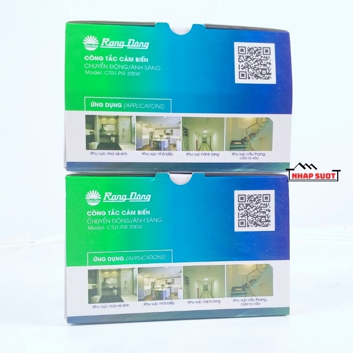 Mắt Cảm Biến Chuyển Động Hồng Ngoại Của Rạng Đông 300W Có Thể Điều Chỉnh Góc Cảm Biến (Model: CT01.PIR 300W)