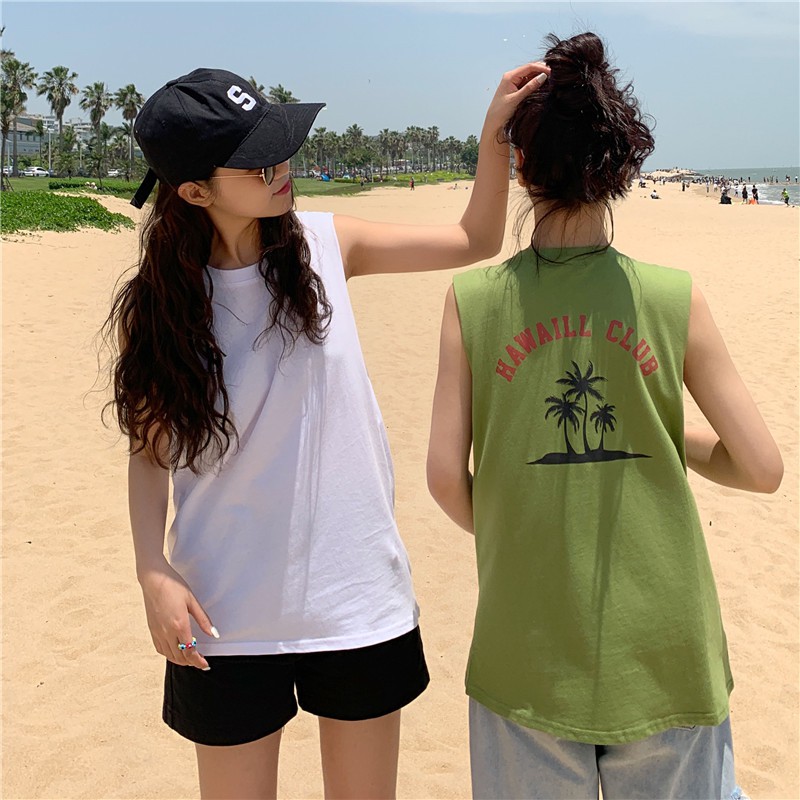 [Mã FAMAYWA giảm 10K đơn 50K] Áo 3 lỗ bóng rổ nữ ZOZORO áo thun form rộng in hình HAWAILL CLUB chất đẹp mát | BigBuy360 - bigbuy360.vn