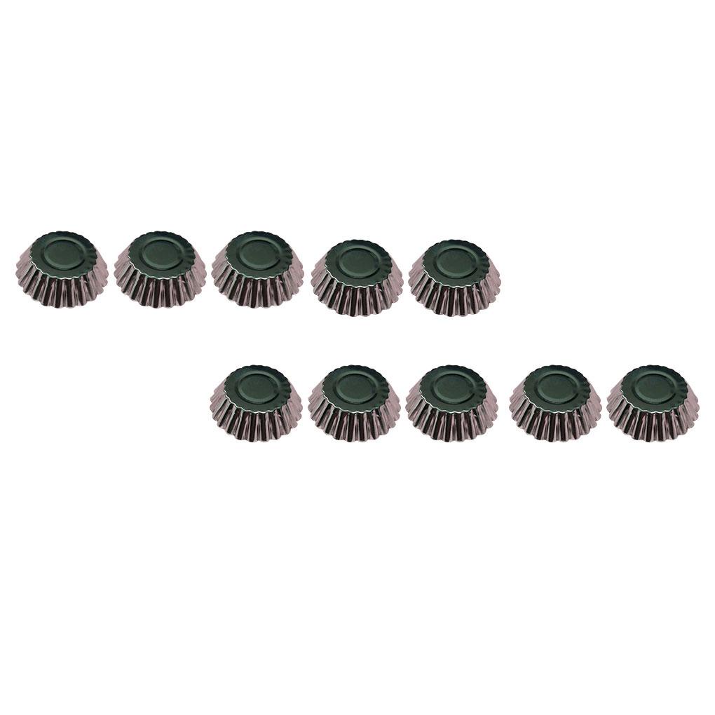 Set 10 Khuôn Làm Bánh Muffin Chống Dính Có Thể Tái Sử Dụng