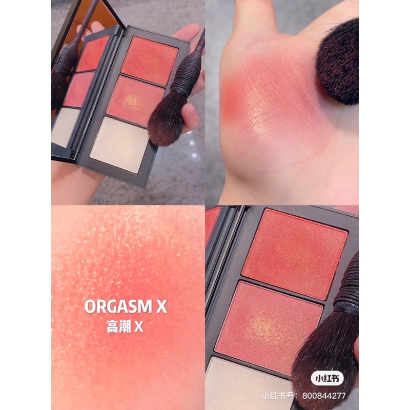 Bảng phấn má Nars Orgams X Blush Palette 3 ô siêu đẹp