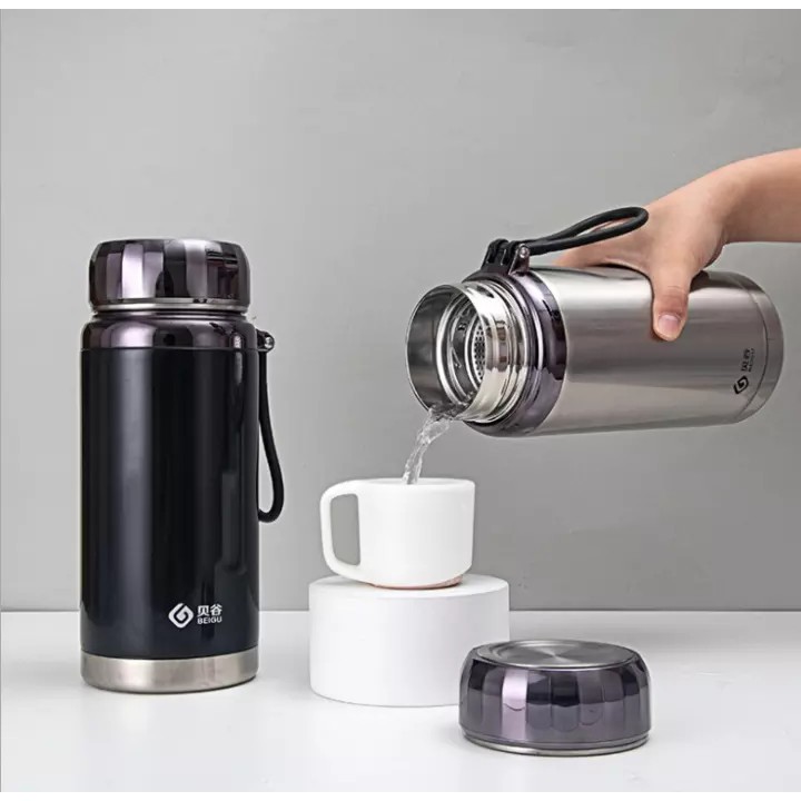 Bình nước giữ nhiệt BAOL kim cương dung tích 1000ml 1200ml 1500ml giữ lạnh hơn 12h Thép Không Rỉ SUS 304