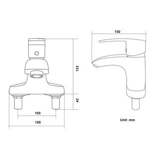 Cặp đôi sen tắm & vòi lavabo Zento CB022