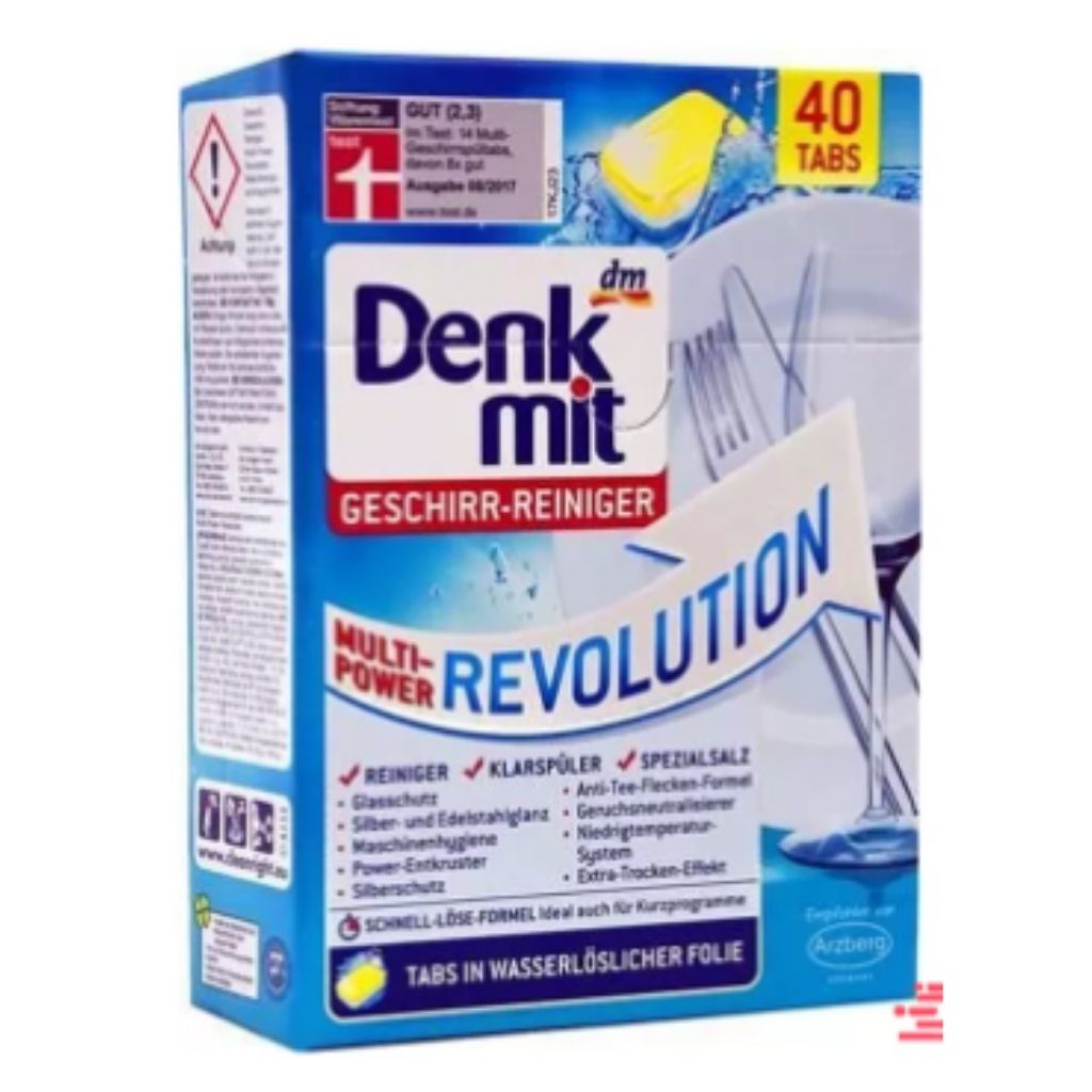 Viên rửa chén bát Denkmit Đức cho mọi loại máy, loại bỏ chất bẩn cứng đầu - Shop Dalavii