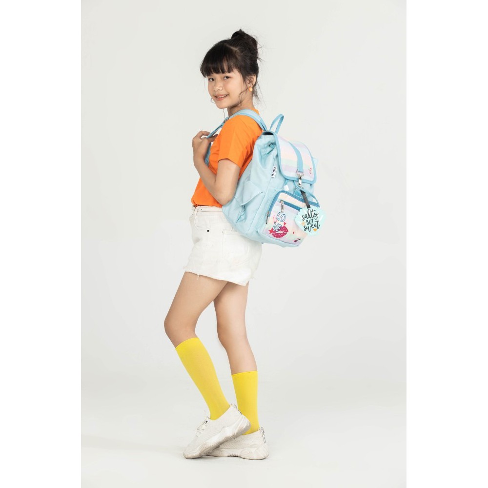 Balo cấp 2 B.Bag Pastel-Love B-12-076 xanh