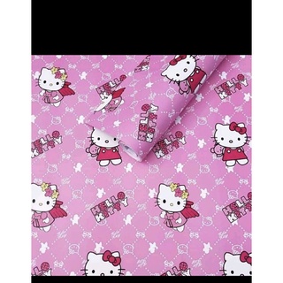 Giấy dán tường hello kitty