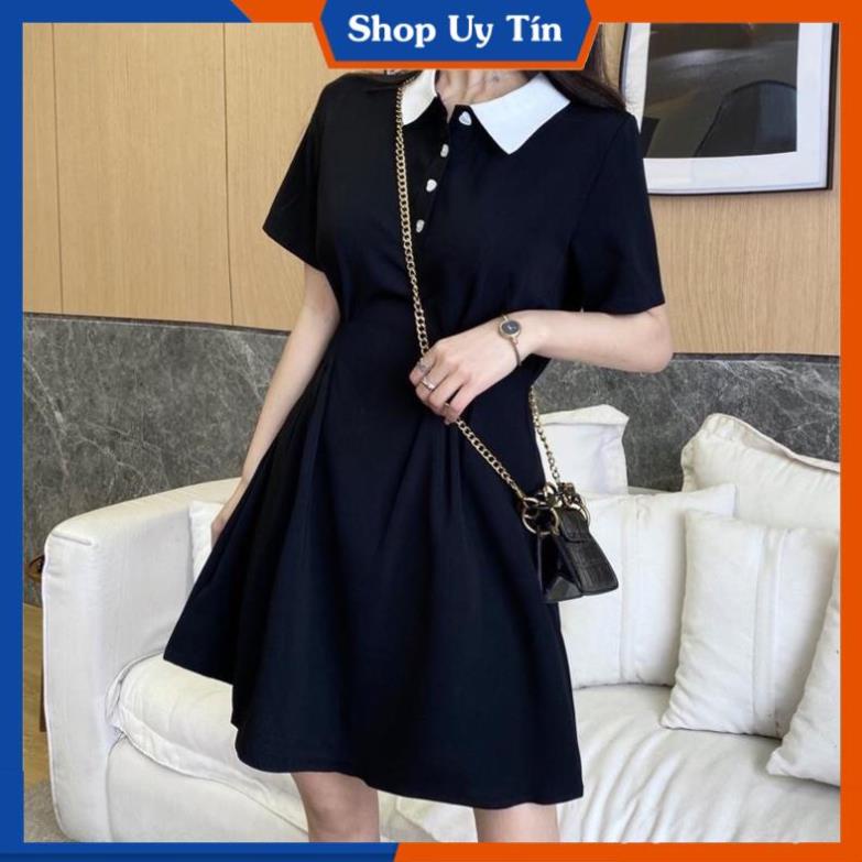 Váy Polo Nữ  Dáng Suông Cao Cấp Đầm Thun Ôm Body Đi Dự Tiệc Cưới Công Sở Đi Chơi Hàn Quốc Sang Trọng VD037 | BigBuy360 - bigbuy360.vn