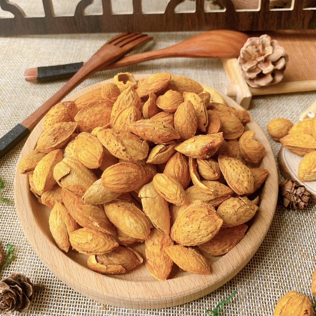 Hạt Hạnh Nhân rang bơ 500g  hũ pet tiện lợi,  ăn vặt LASTFOOD Hà Nội với đặc sản các vùng miền giá tốt