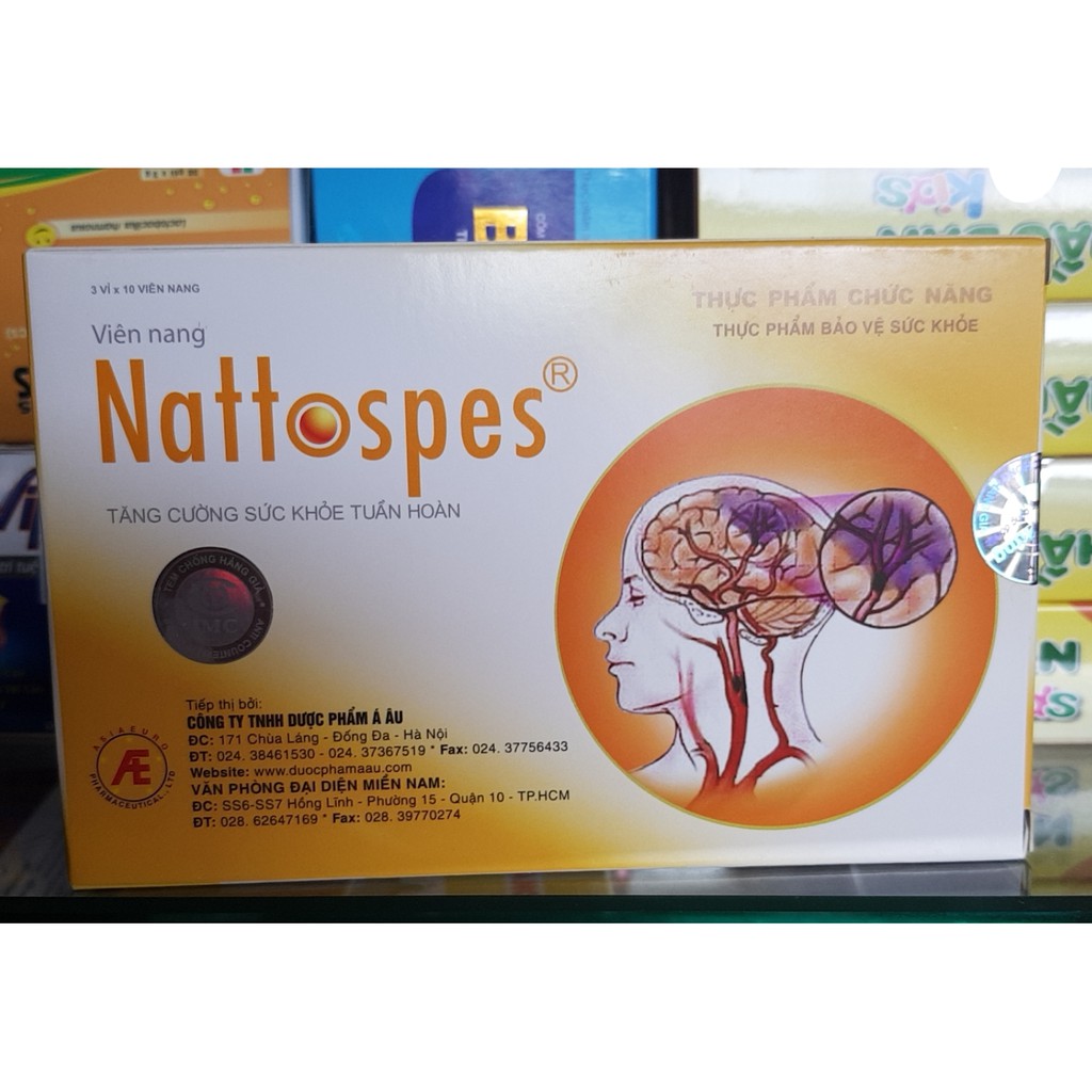 nattospes hỗ trợ tuần hoàn não  ( mua 10 tặng 1 theo hình thức nhắn tin tích điểm)