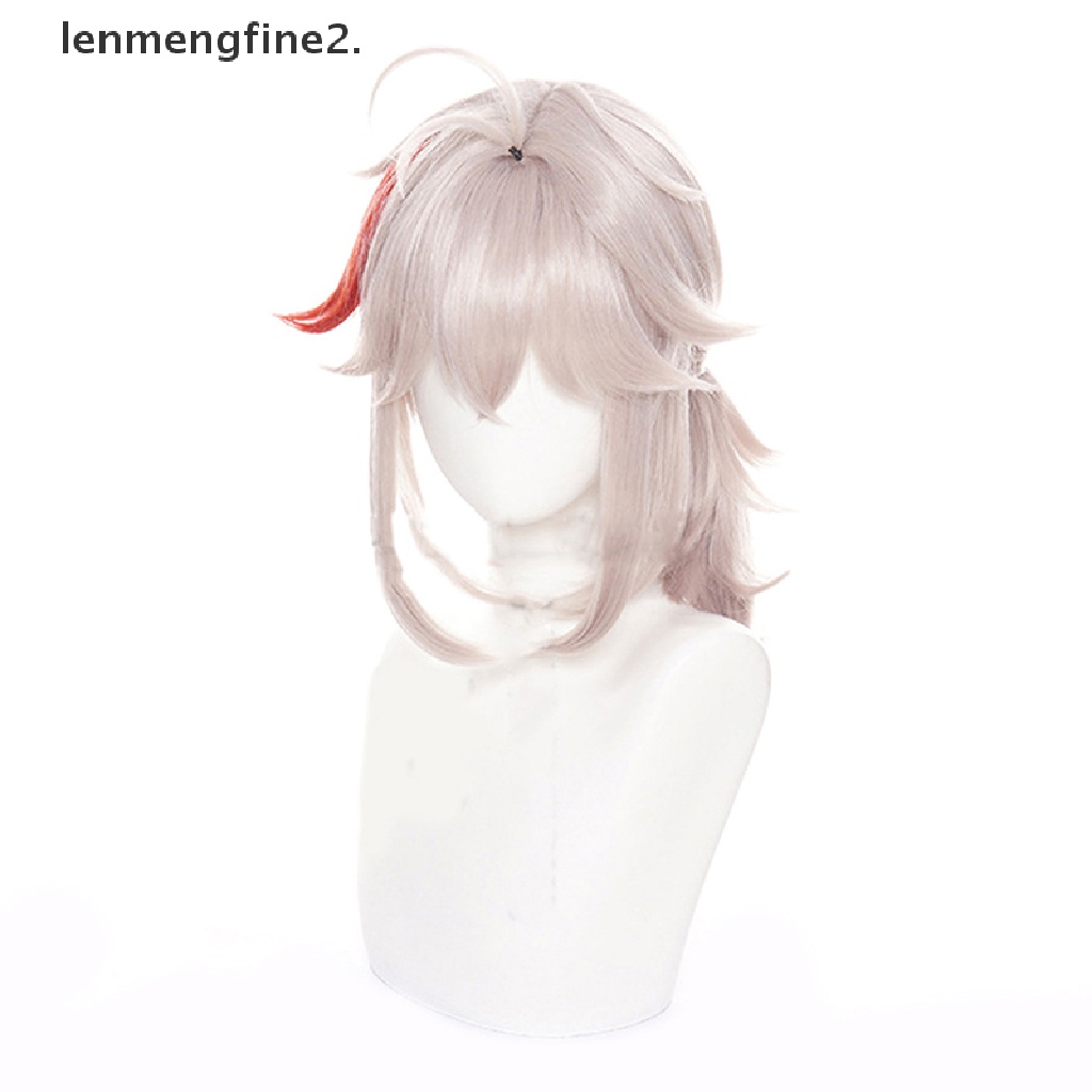 Tóc giả nhân vật Genshin Impact cosplay Kazuha gradient màu be phong cách