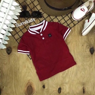 Áo bé trai cổ trụ