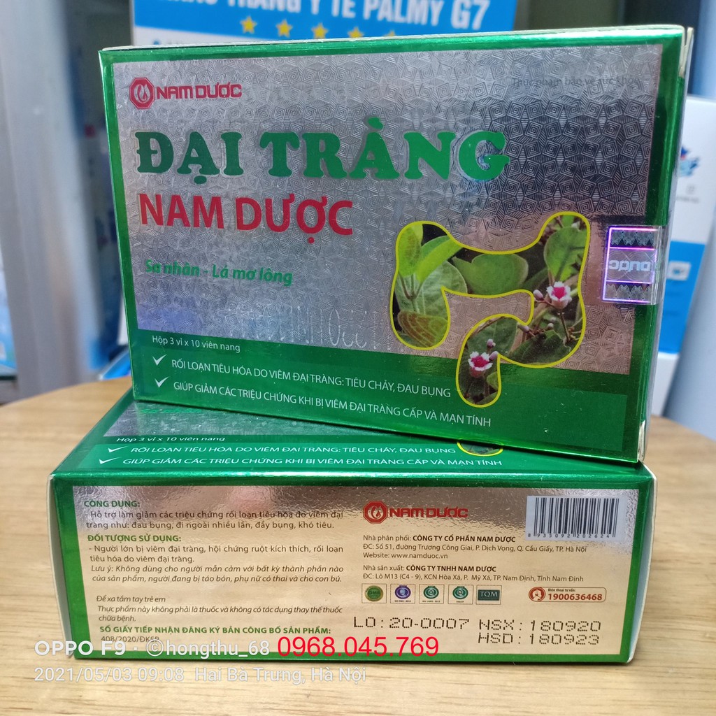 ĐẠI TRÀNG NAM DƯỢC hộp 30 viên