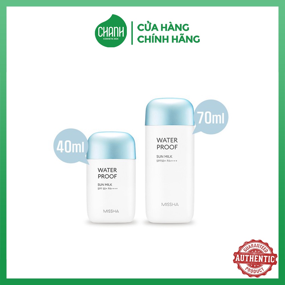 Sữa Chống Nắng Missha All-Around Safe Block Waterproof Sun Milk SPF50+/PA++++