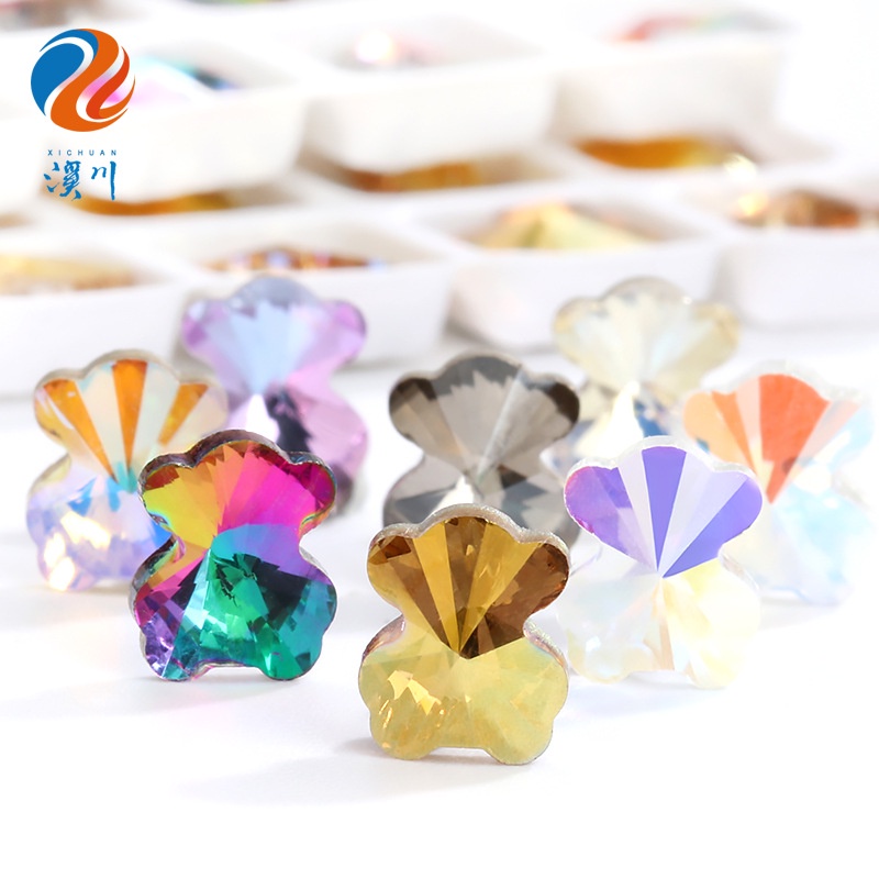 Hàng Mới Về Mới Phụ Kiện Trang Phục Giáng Sinh Đính Đá Tự Làm 6.5 * 8