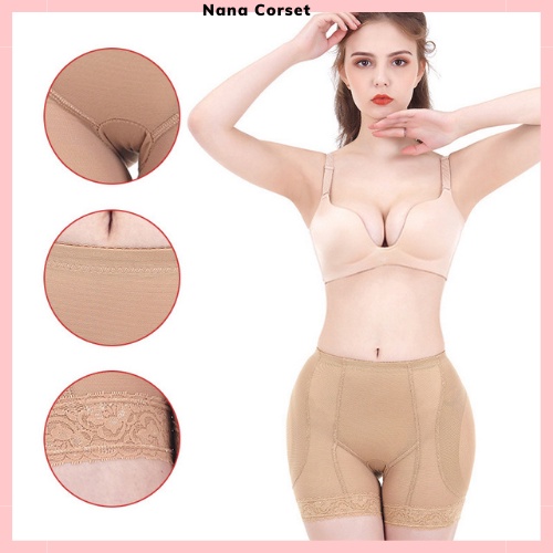 Quần độn hông mỏng tự nhiên hỗ trợ hõm hông chất liệu ren cao cấp